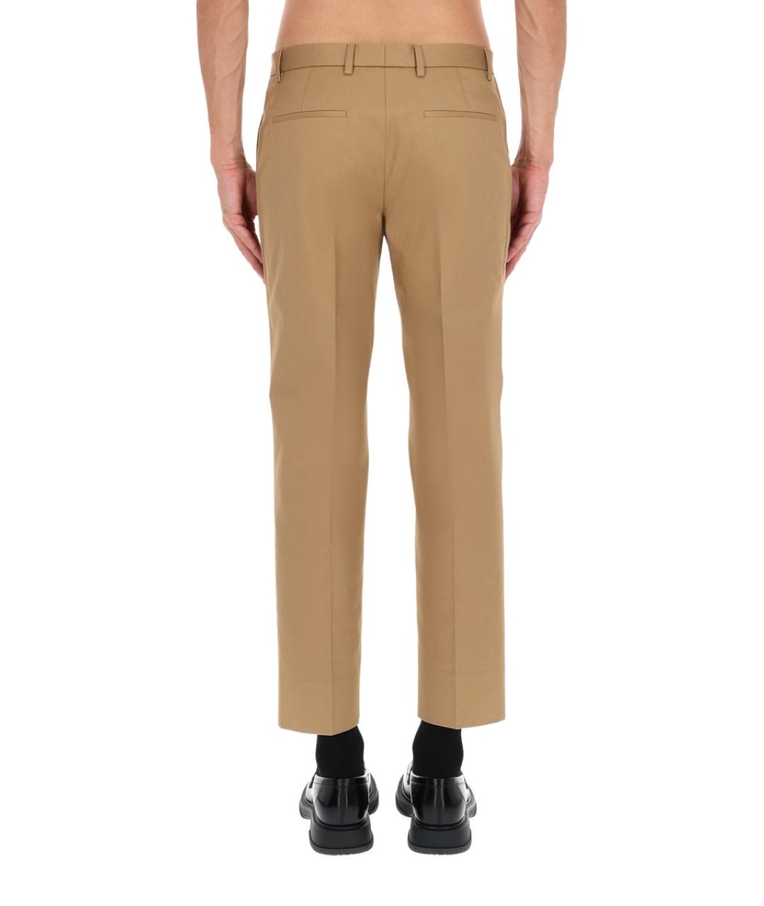 GUCCI Бежевые хлопковые повседневные брюки, фото 6