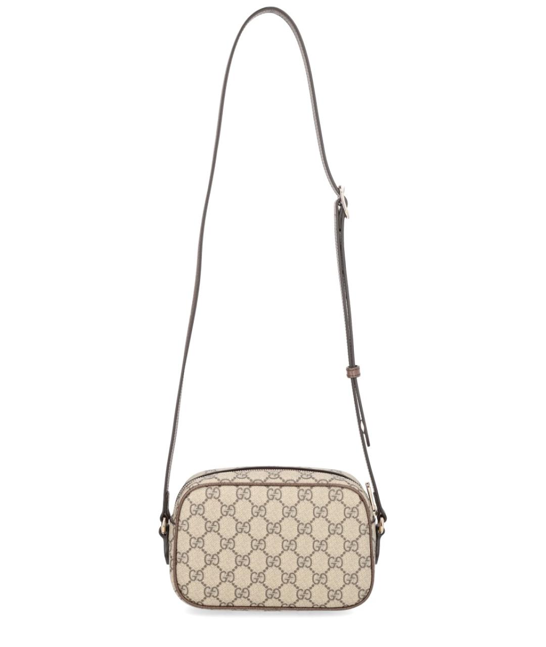 GUCCI Бежевая сумка через плечо из искусственной кожи, фото 3