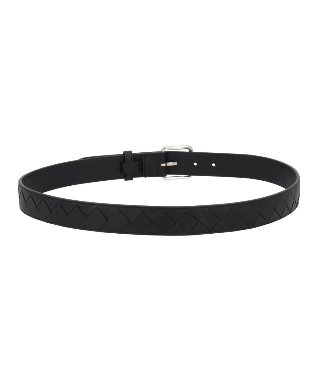 BOTTEGA VENETA Черный кожаный ремень, фото 3