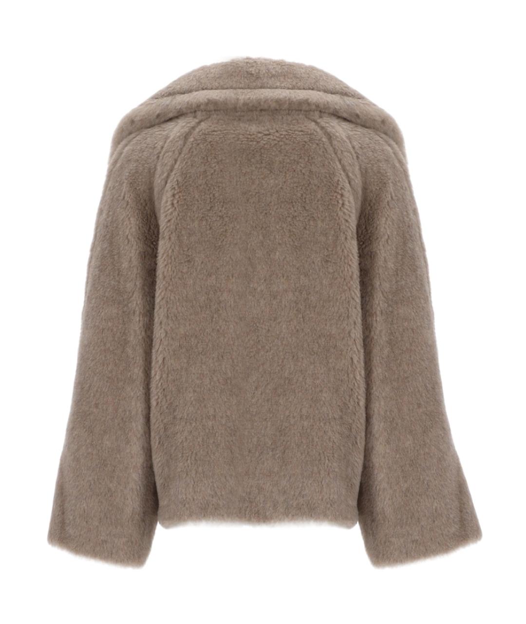 MAX MARA Бежевое шерстяное пальто, фото 3