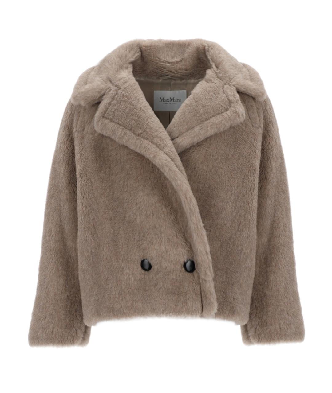 MAX MARA Бежевое шерстяное пальто, фото 1