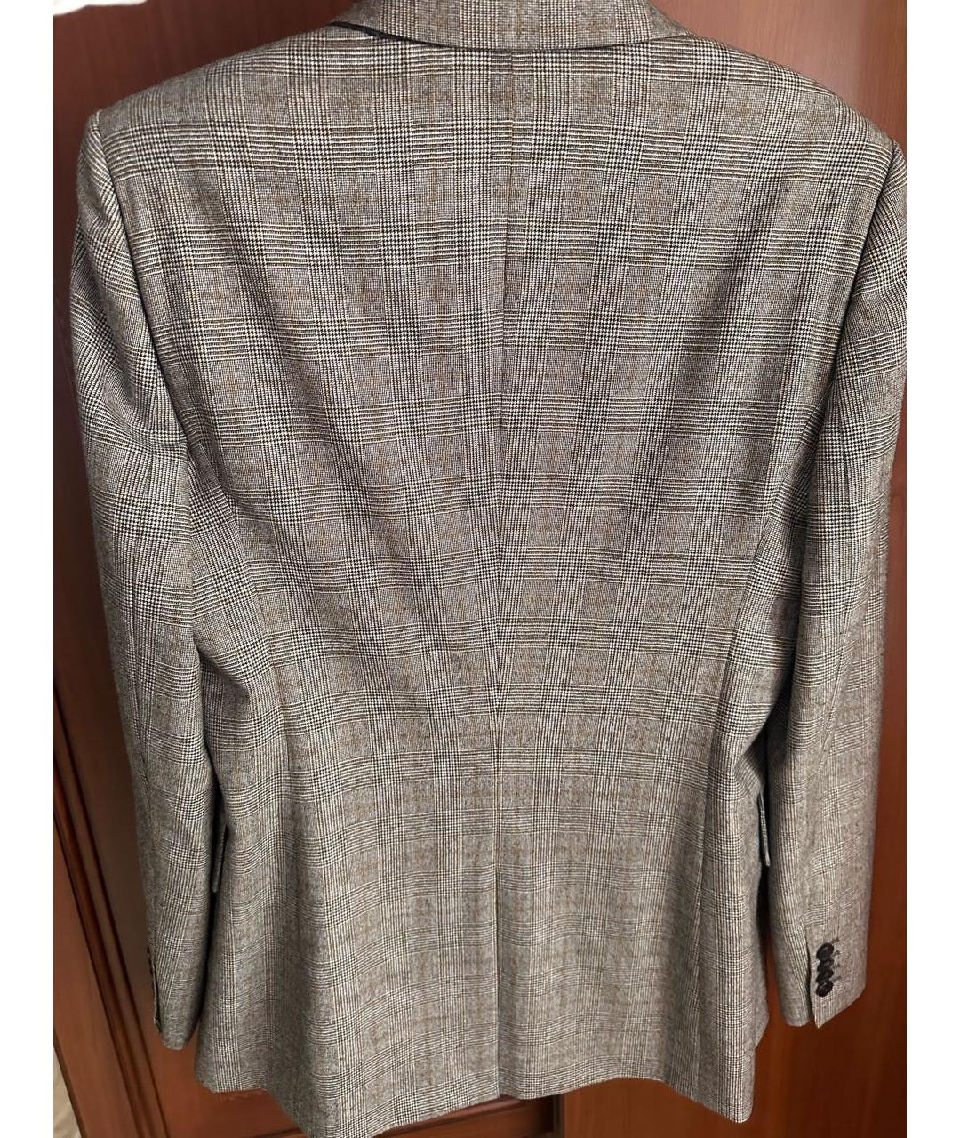 LORO PIANA Серый шерстяной жакет/пиджак, фото 7