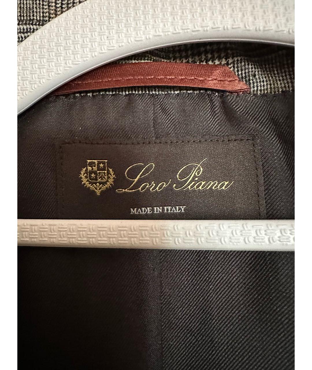 LORO PIANA Серый шерстяной жакет/пиджак, фото 3