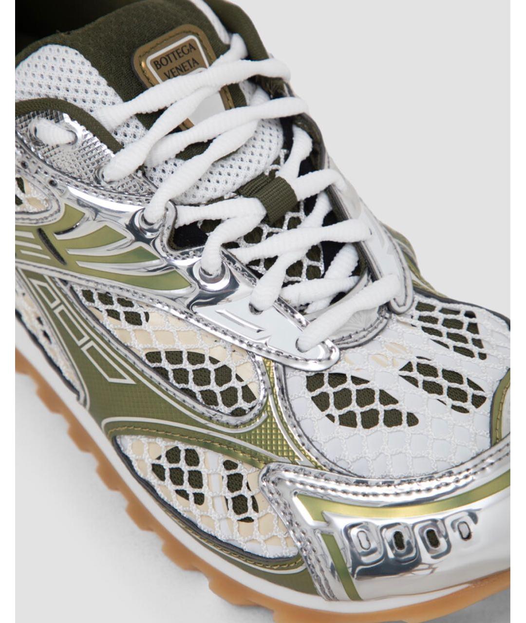 BOTTEGA VENETA Мульти текстильные низкие кроссовки / кеды, фото 4