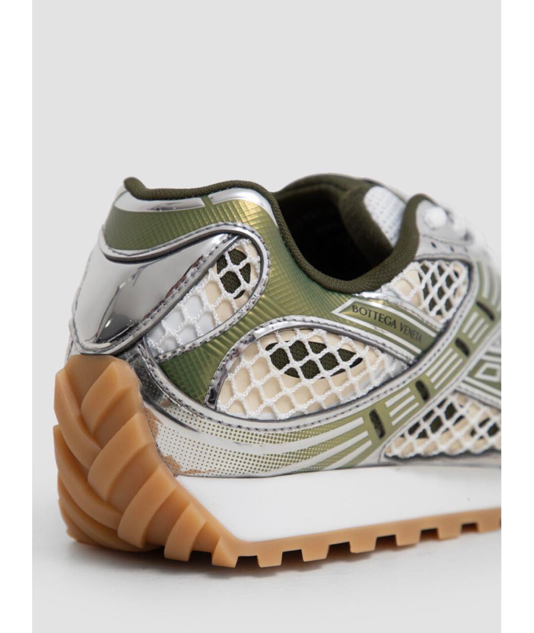 BOTTEGA VENETA Мульти текстильные низкие кроссовки / кеды, фото 5