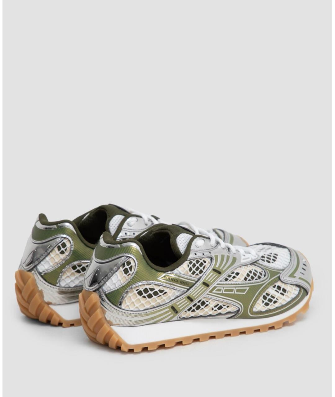 BOTTEGA VENETA Мульти текстильные низкие кроссовки / кеды, фото 3