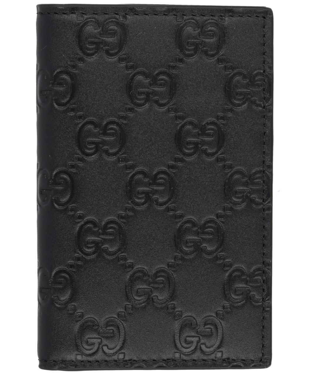 GUCCI Черный кожаный кошелек, фото 4