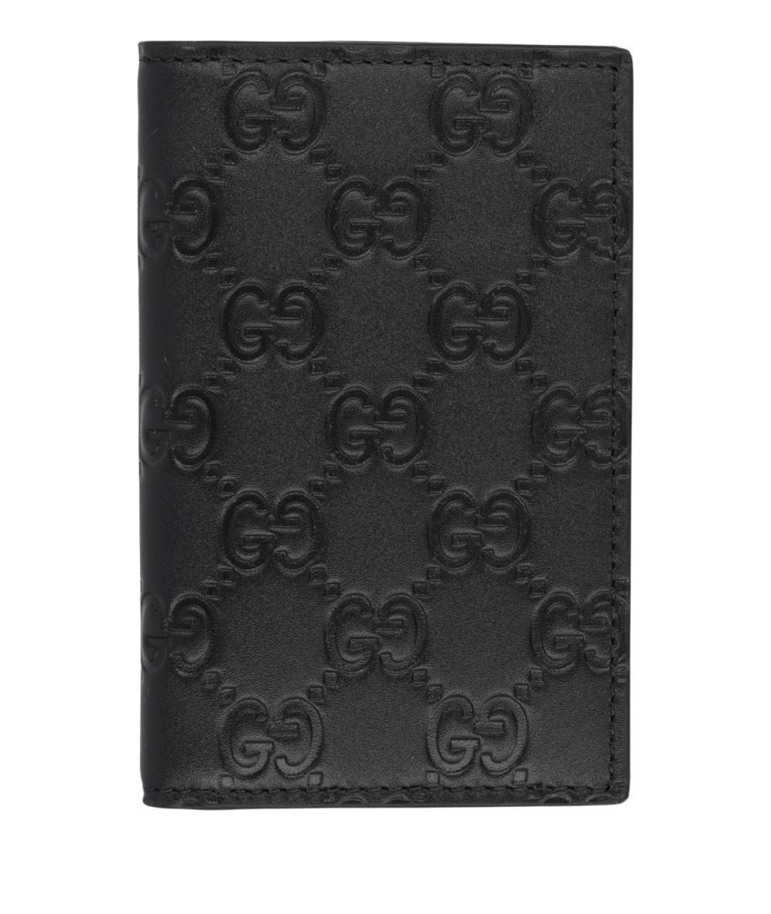 GUCCI Черный кожаный кошелек, фото 1