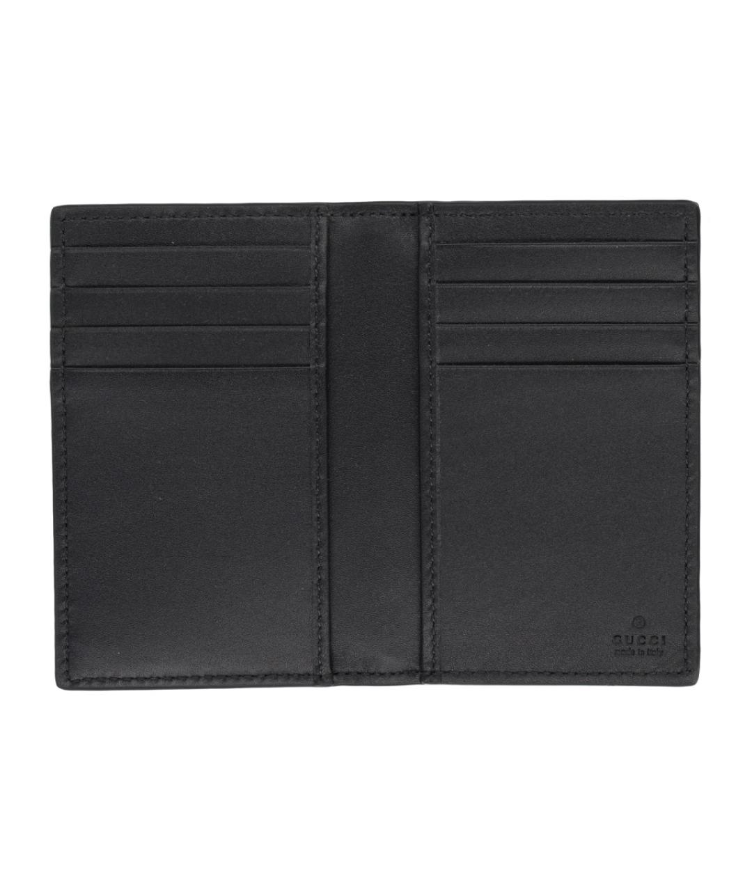 GUCCI Черный кожаный кошелек, фото 3