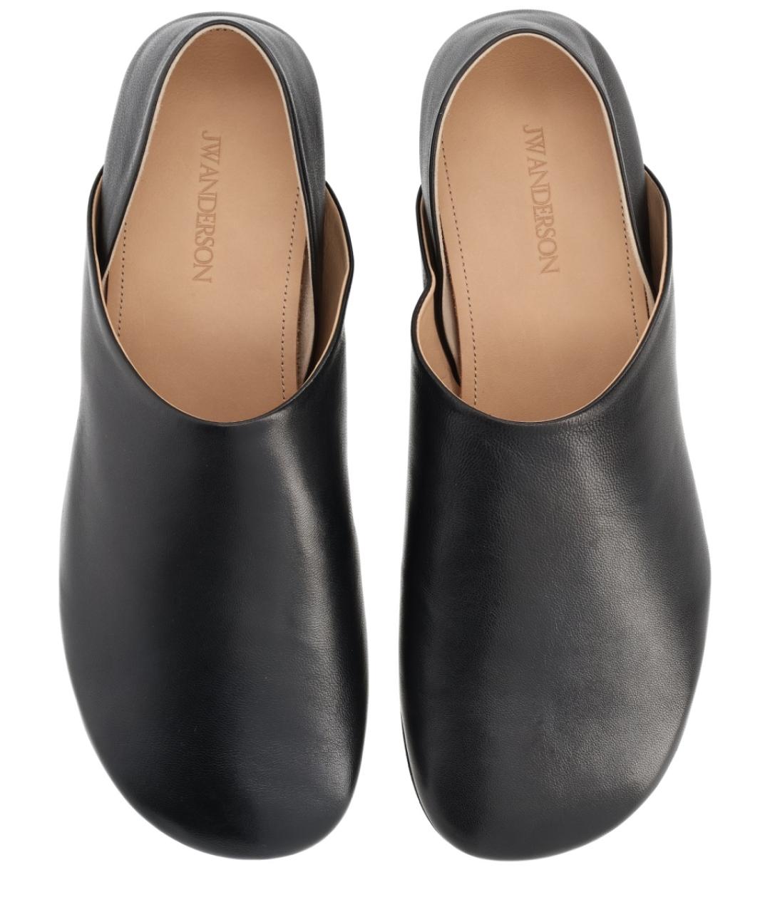 J.W.ANDERSON Черные кожаные лоферы, фото 6