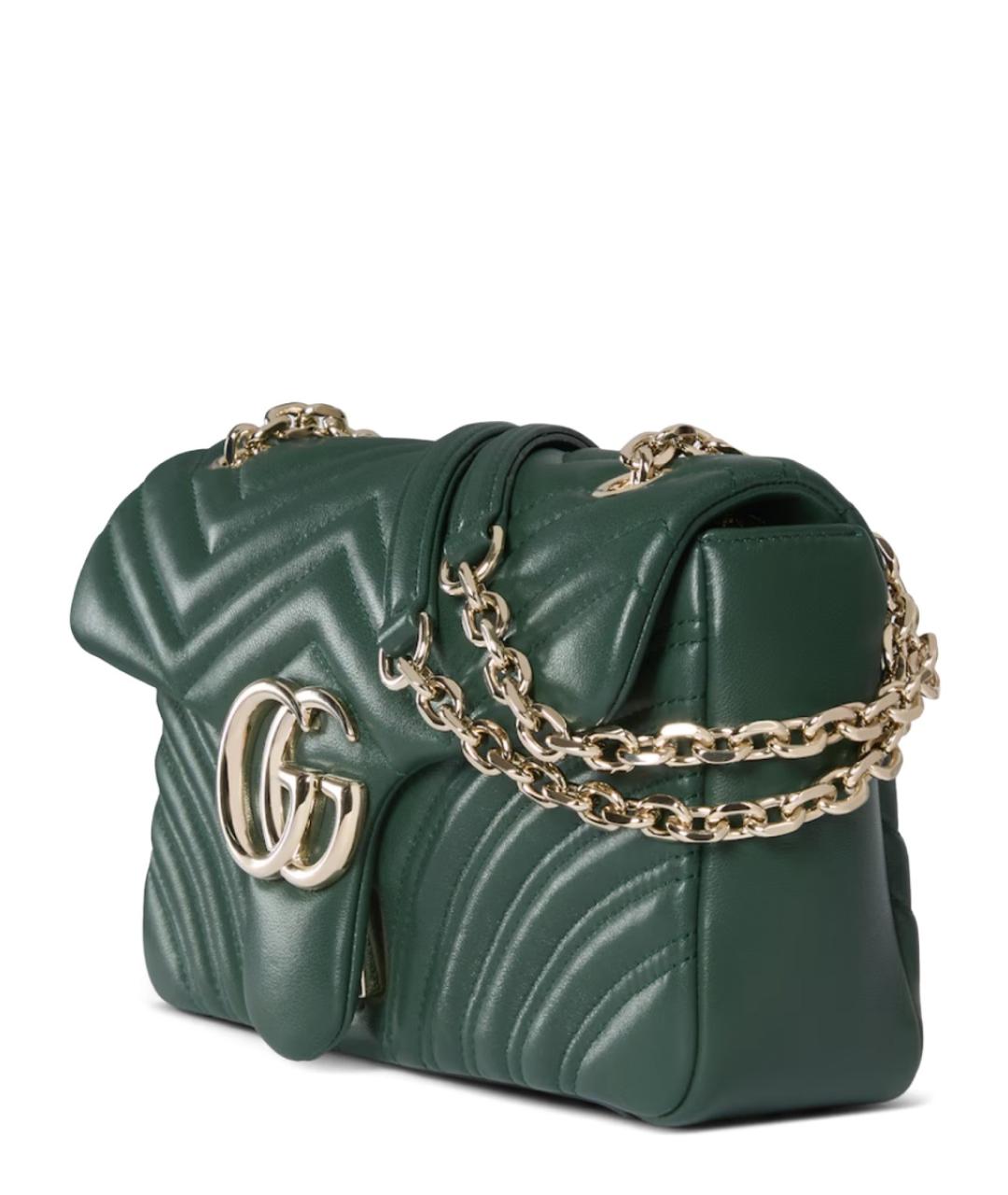 GUCCI Зеленая кожаная сумка через плечо, фото 2