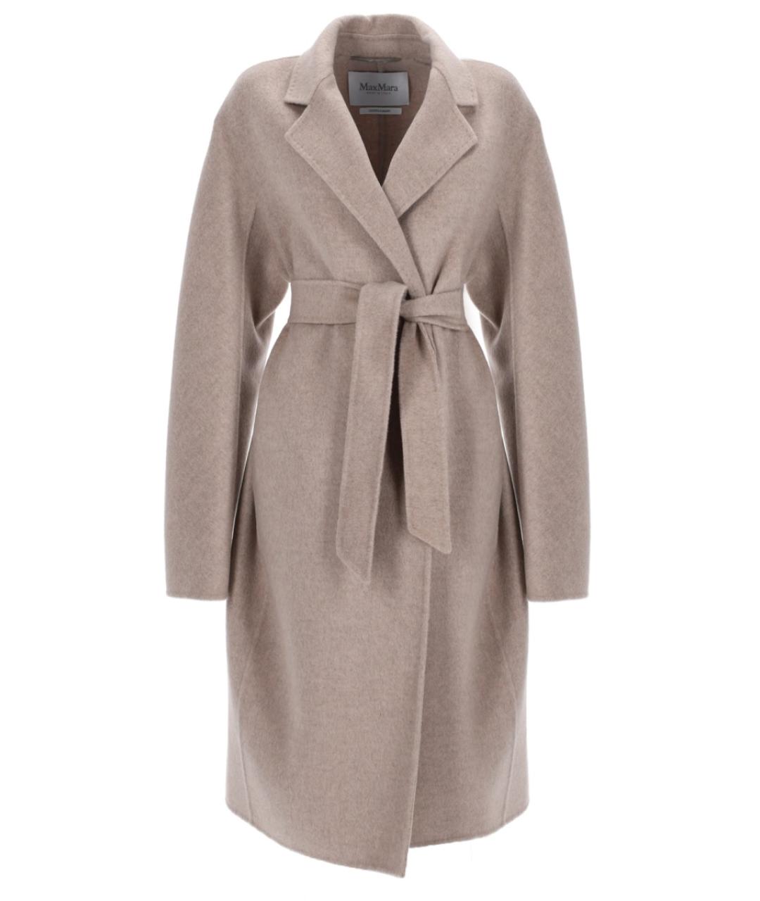 MAX MARA Бежевое кашемировое пальто, фото 1