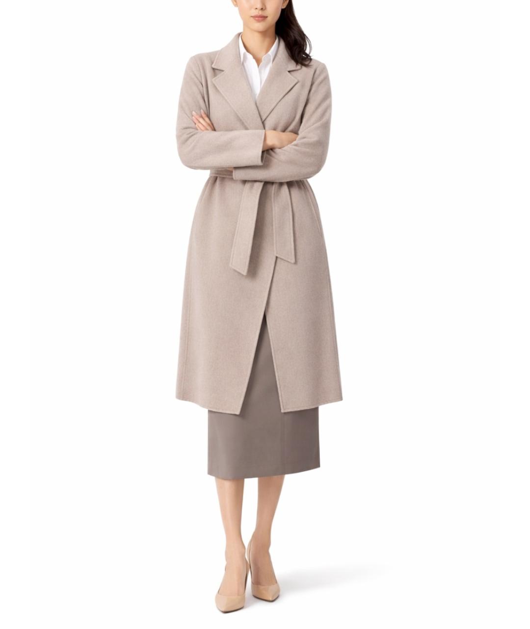 MAX MARA Бежевое кашемировое пальто, фото 2