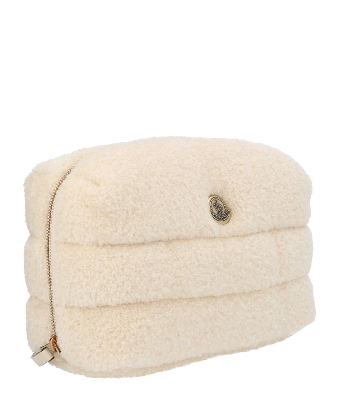 MONCLER Белая синтетическая косметичка, фото 3
