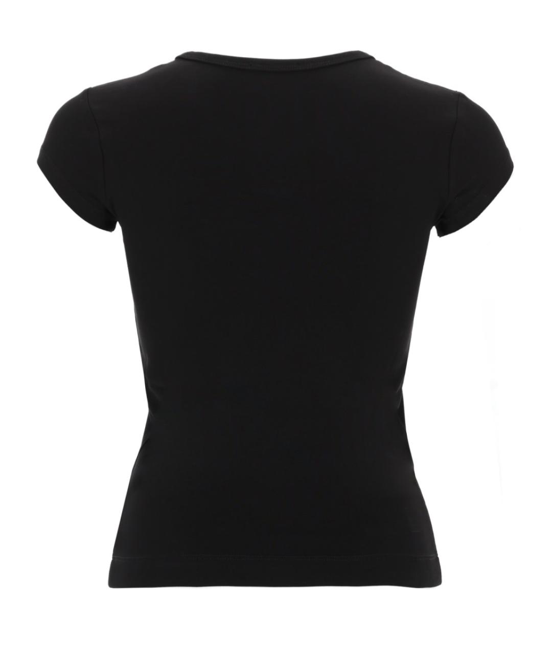 DIESEL Черная хлопковая футболка, фото 2