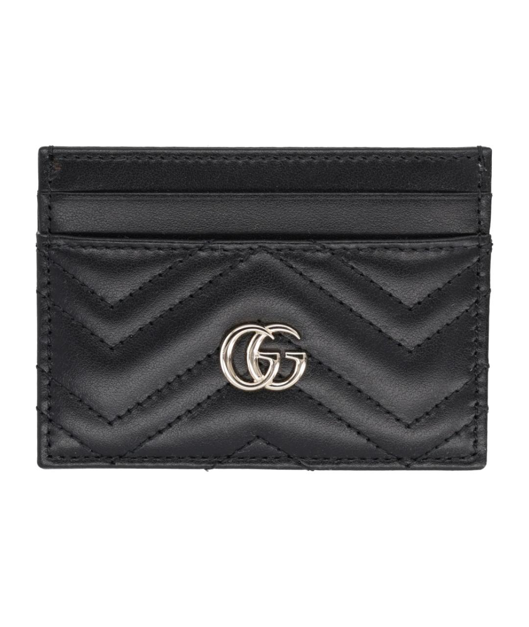 GUCCI Черный кожаный кардхолдер, фото 1