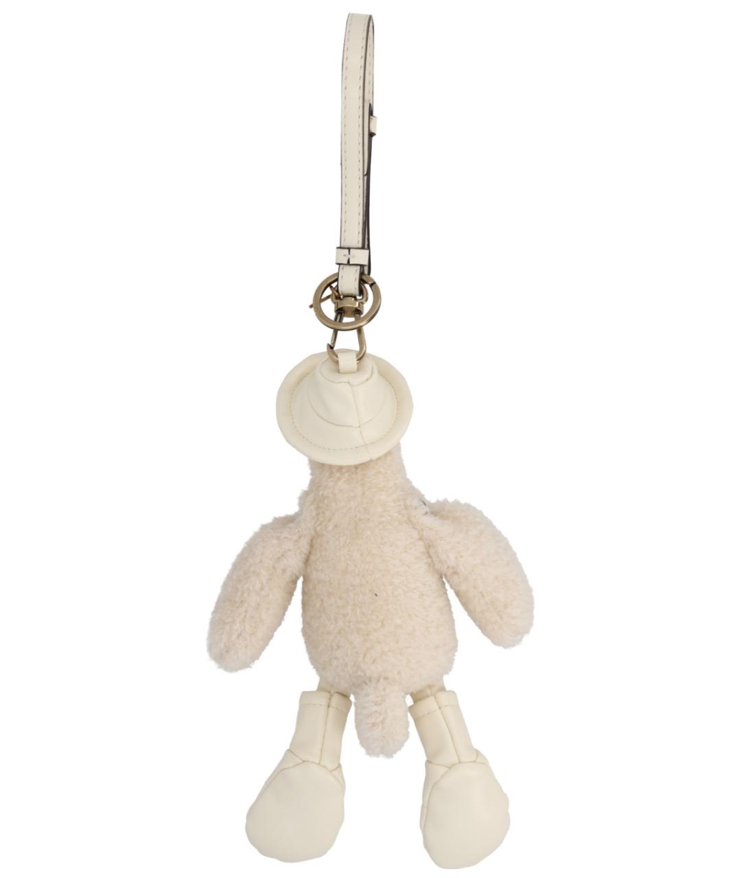 MONCLER Белый брелок, фото 2