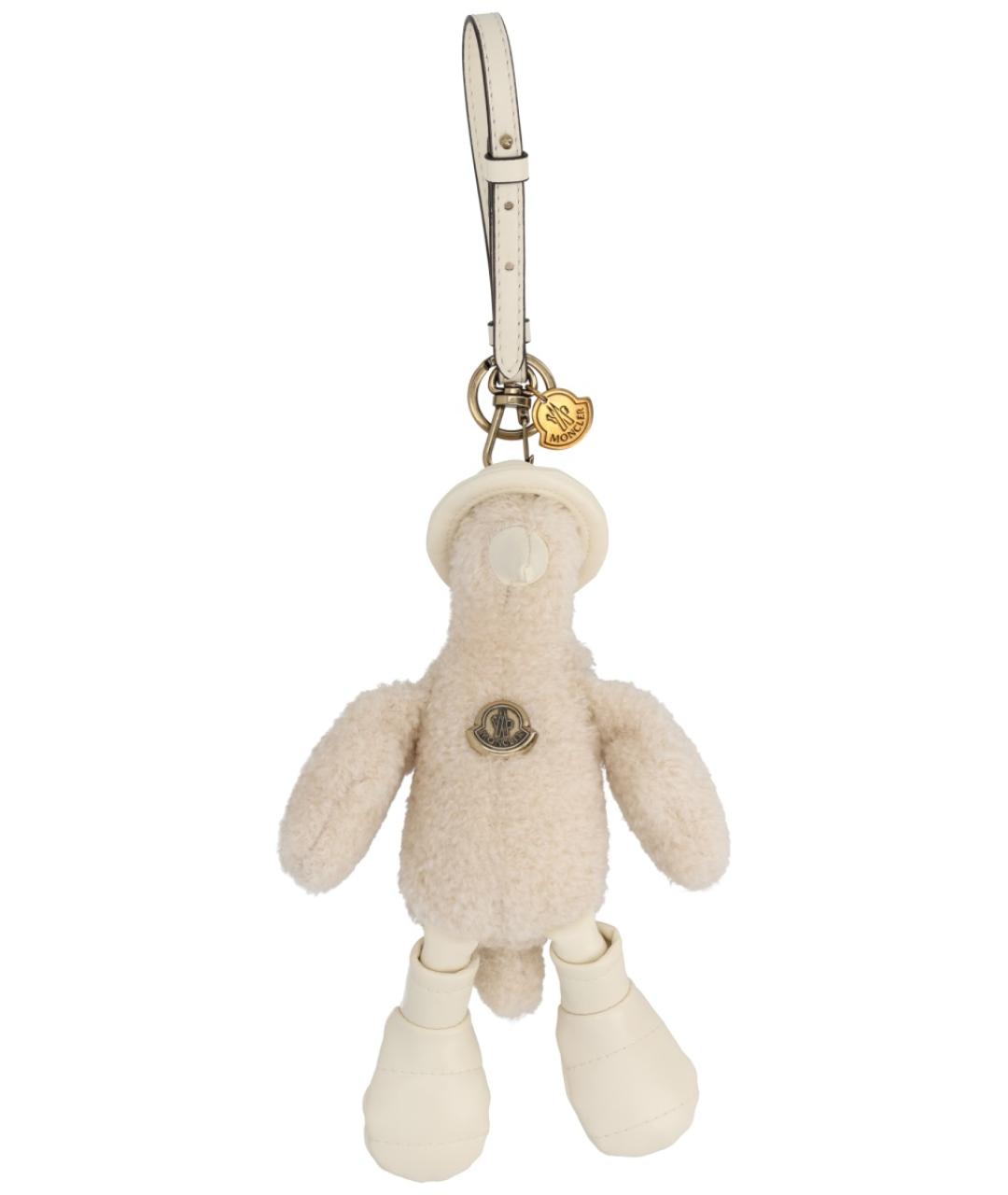 MONCLER Белый брелок, фото 1
