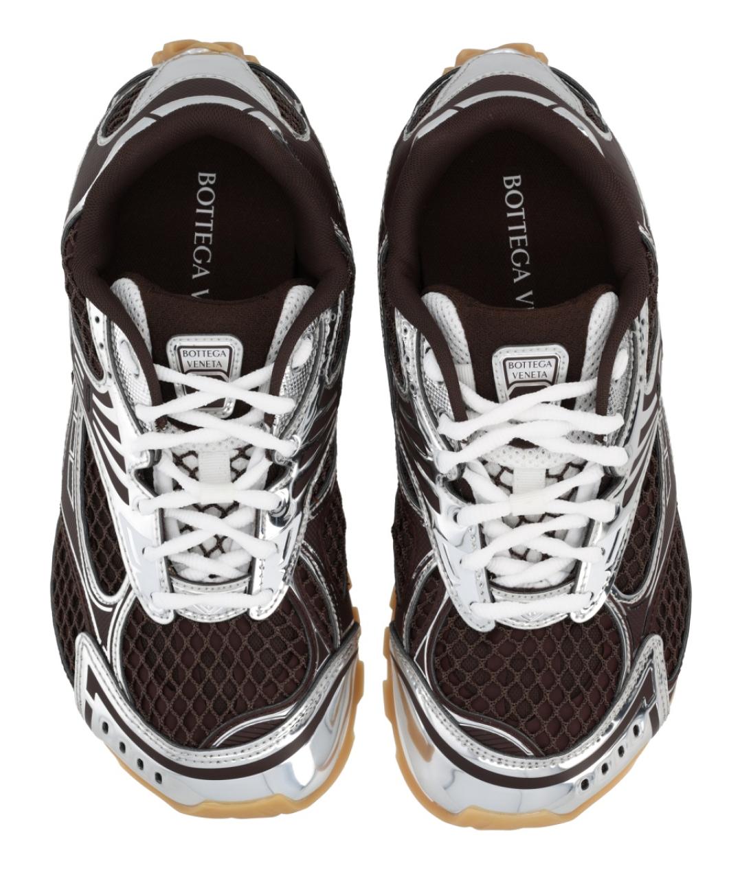 BOTTEGA VENETA Коричневые кроссовки из искусственной кожи, фото 5