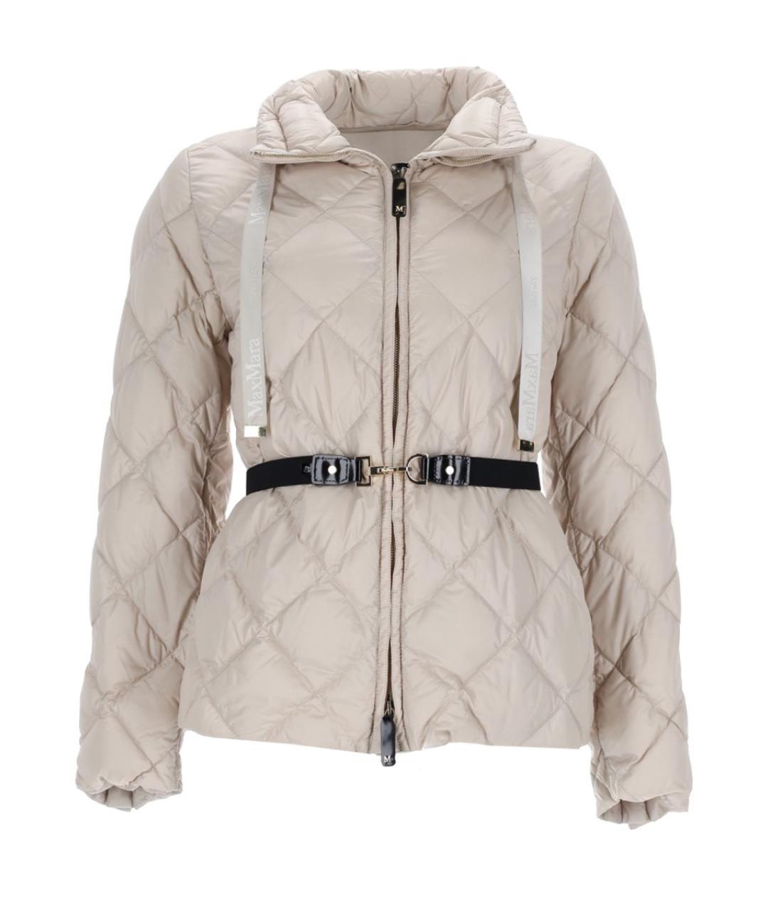 'S MAX MARA Бежевый полиамидовый пуховик, фото 1