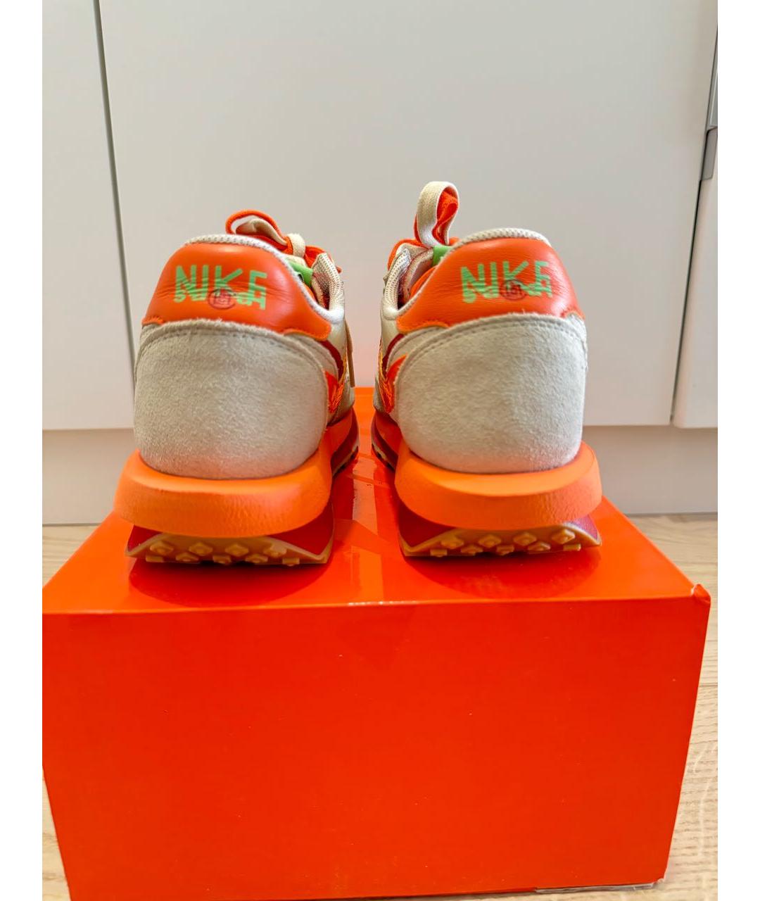 NIKE Оранжевое замшевые низкие кроссовки / кеды, фото 5