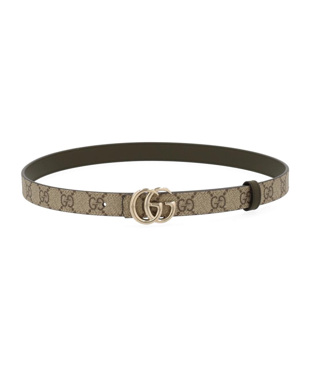 GUCCI Коричневый полиуретановый ремень, фото 1