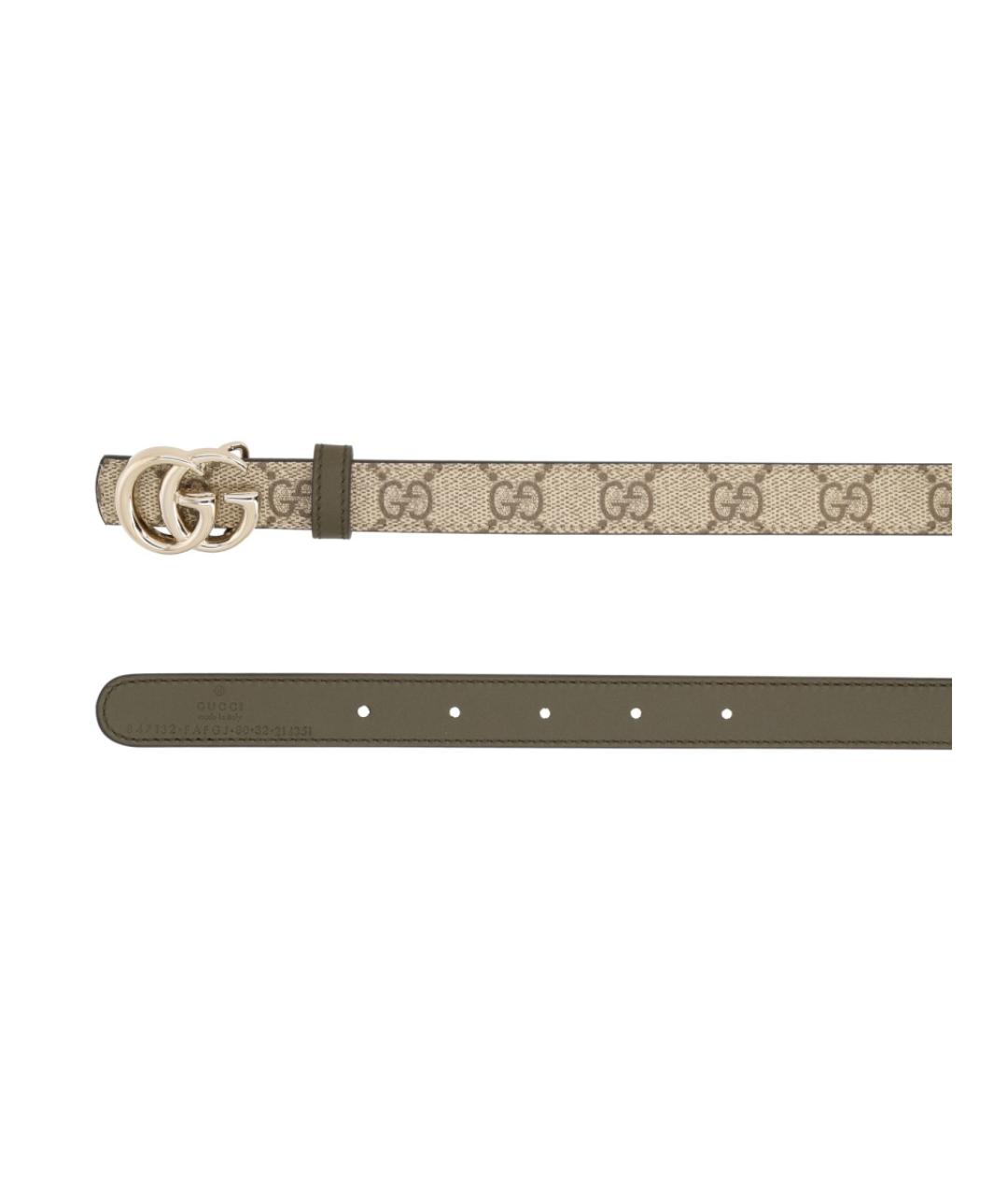 GUCCI Коричневый полиуретановый ремень, фото 2