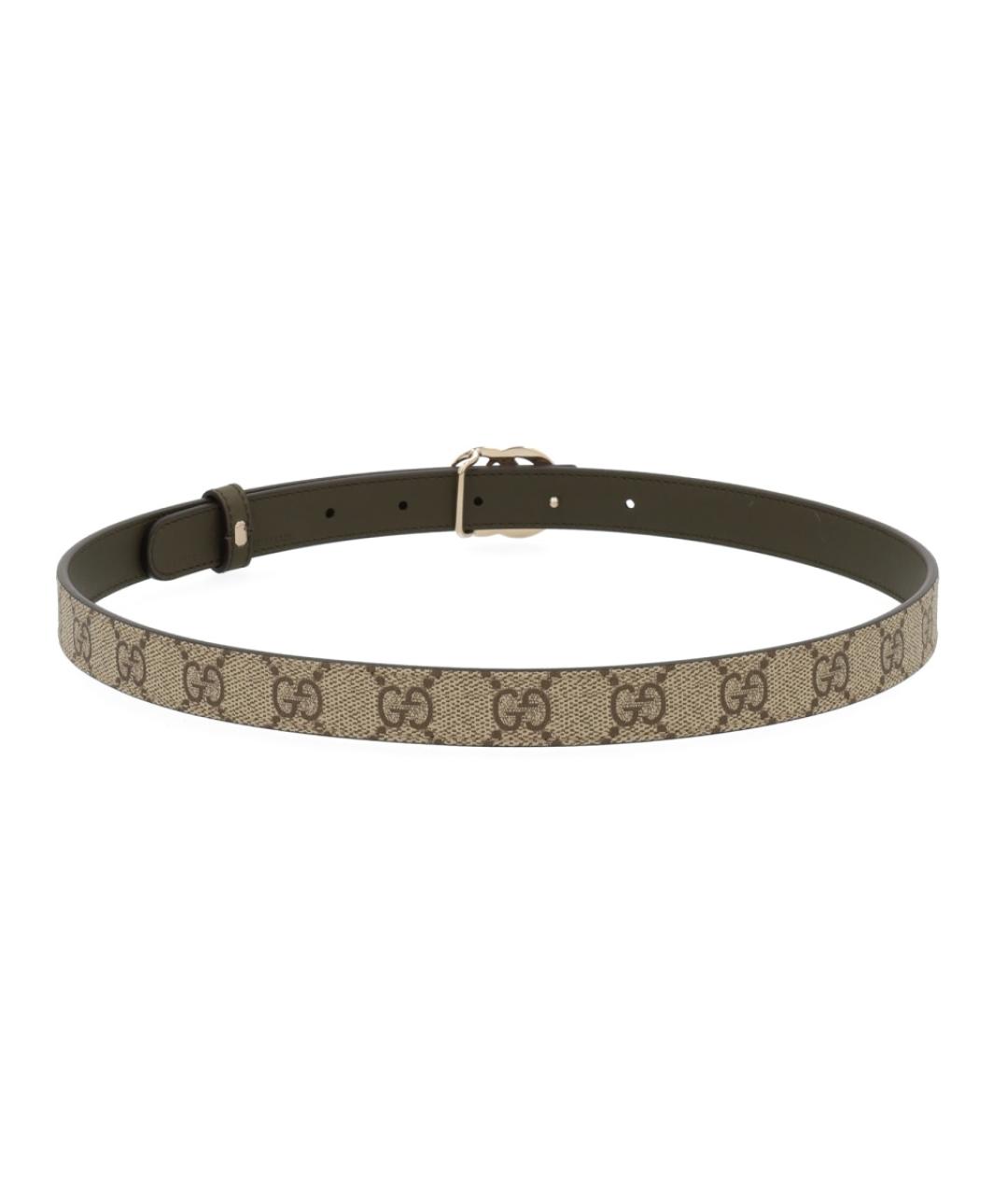 GUCCI Коричневый полиуретановый ремень, фото 3