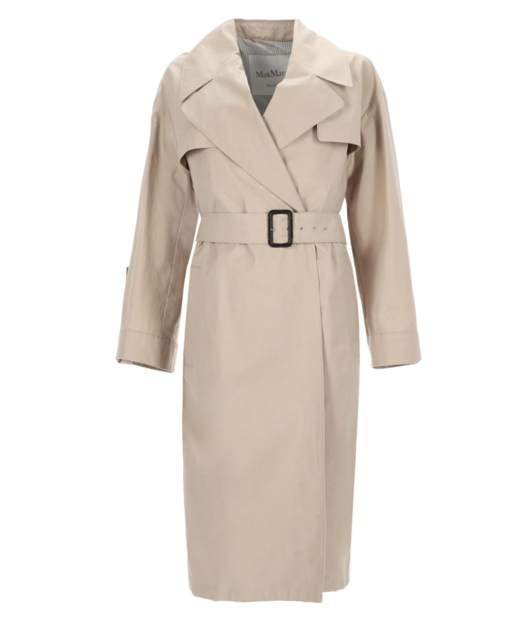 'S MAX MARA Бежевый хлопковый тренч/плащ, фото 1