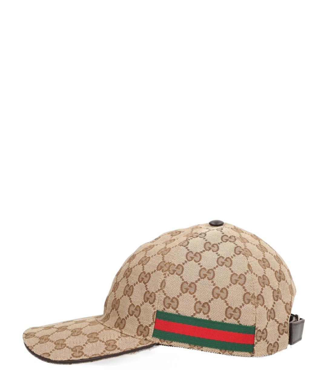 GUCCI Коричневая синтетическая кепка/бейсболка, фото 5