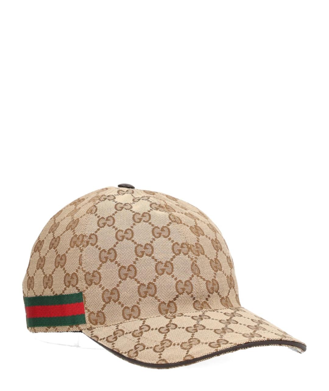 GUCCI Коричневая синтетическая кепка/бейсболка, фото 2