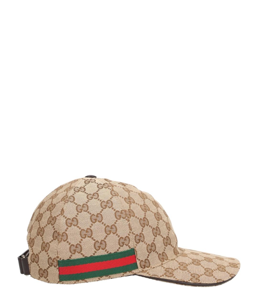 GUCCI Коричневая синтетическая кепка/бейсболка, фото 3