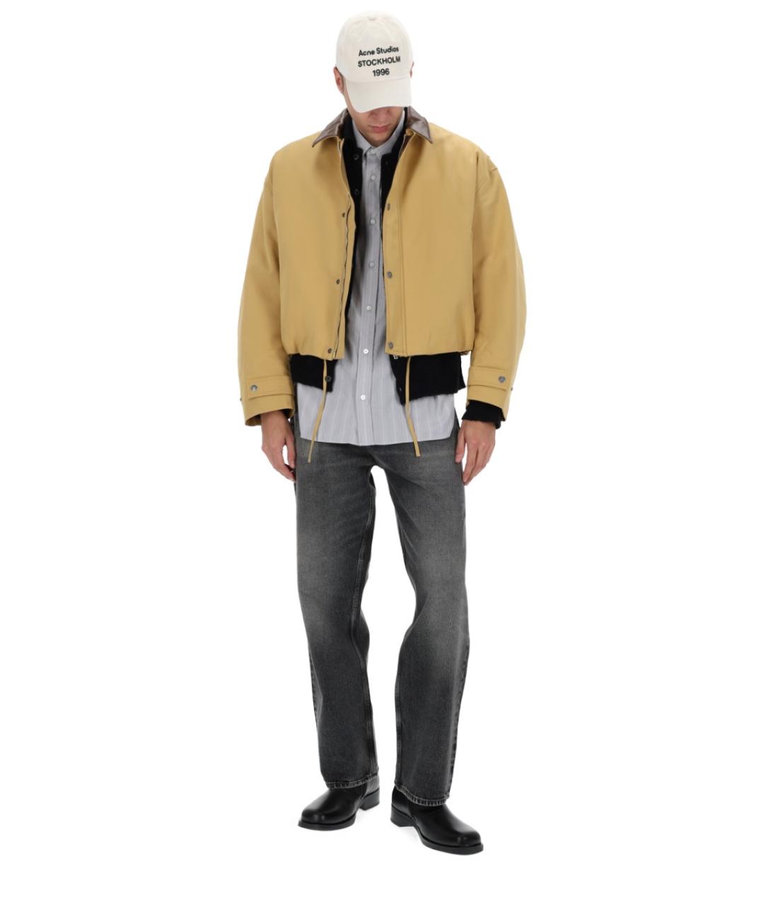 ACNE STUDIOS Бежевая полиэстеровая куртка, фото 2