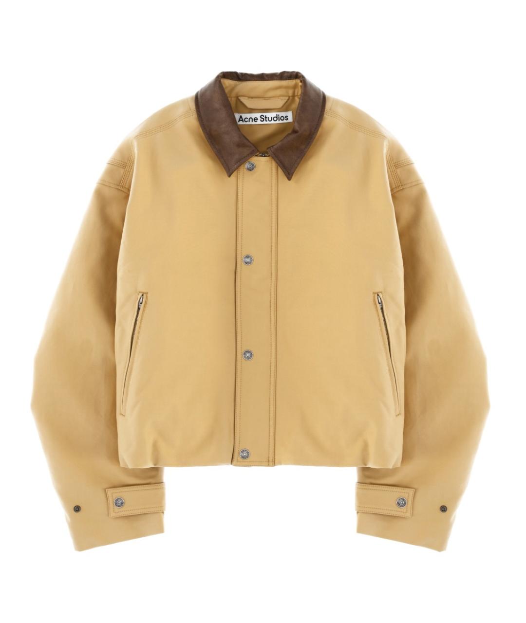 ACNE STUDIOS Бежевая полиэстеровая куртка, фото 1