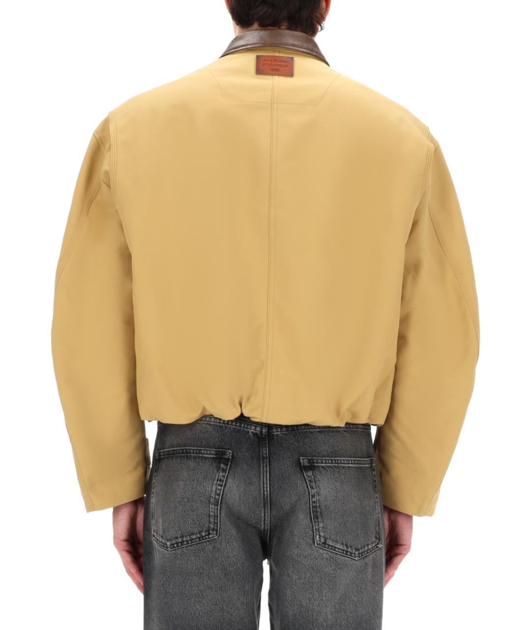 ACNE STUDIOS Бежевая полиэстеровая куртка, фото 5