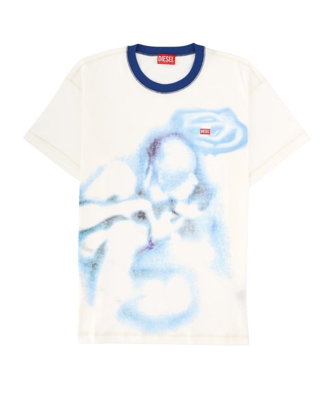 DIESEL Бежевая хлопковая футболка, фото 1