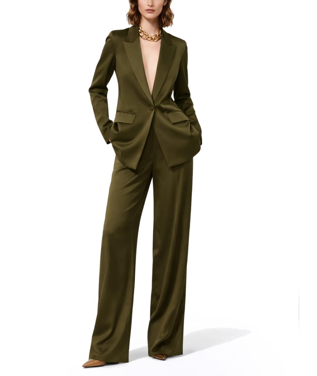 MAX MARA Зеленый ацетатный жакет/пиджак, фото 2