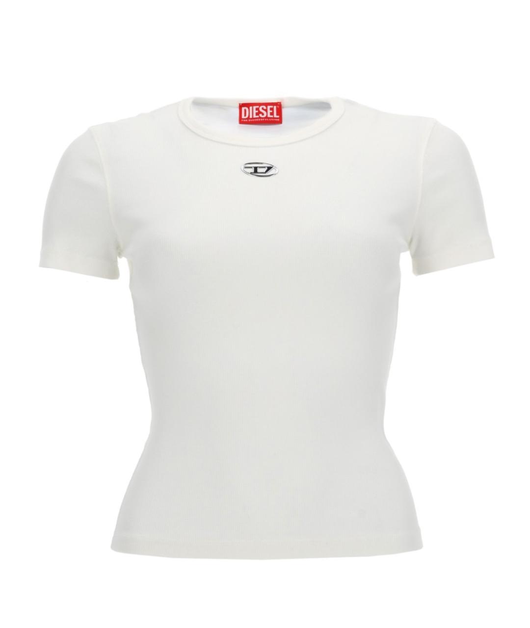 DIESEL Белая хлопковая футболка, фото 1