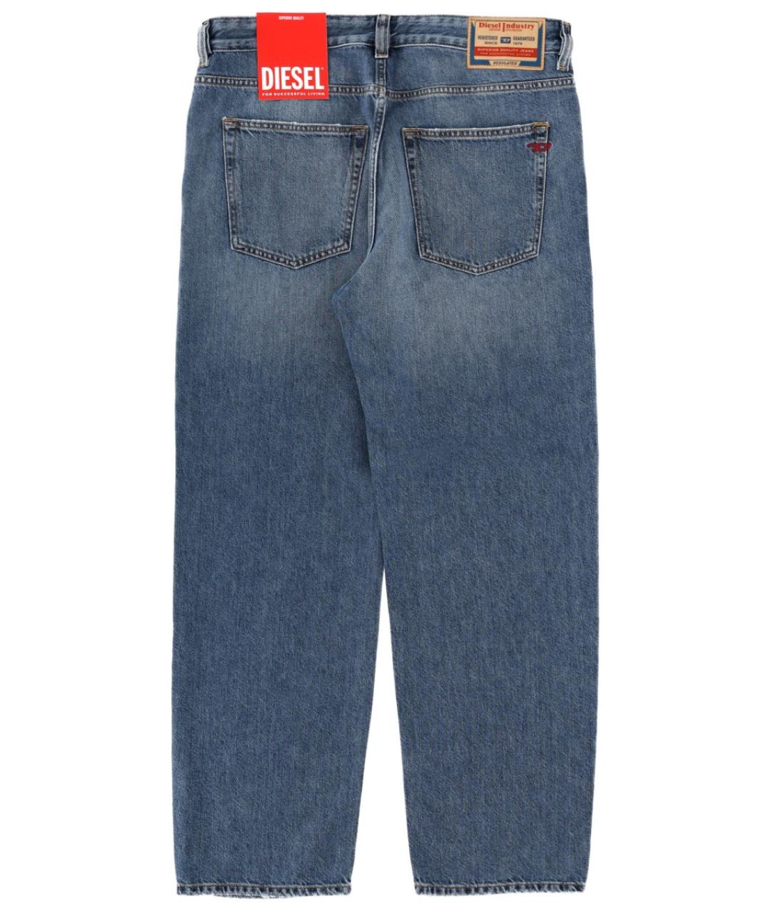 DIESEL Синие хлопковые прямые джинсы, фото 2