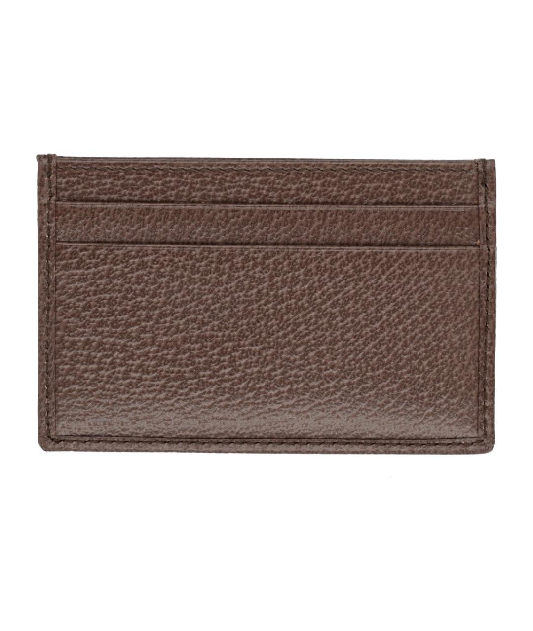 GUCCI Коричневый полиуретановый кардхолдер, фото 2