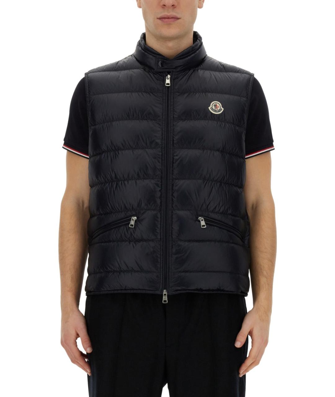 MONCLER Синий полиамидовый жилет, фото 2