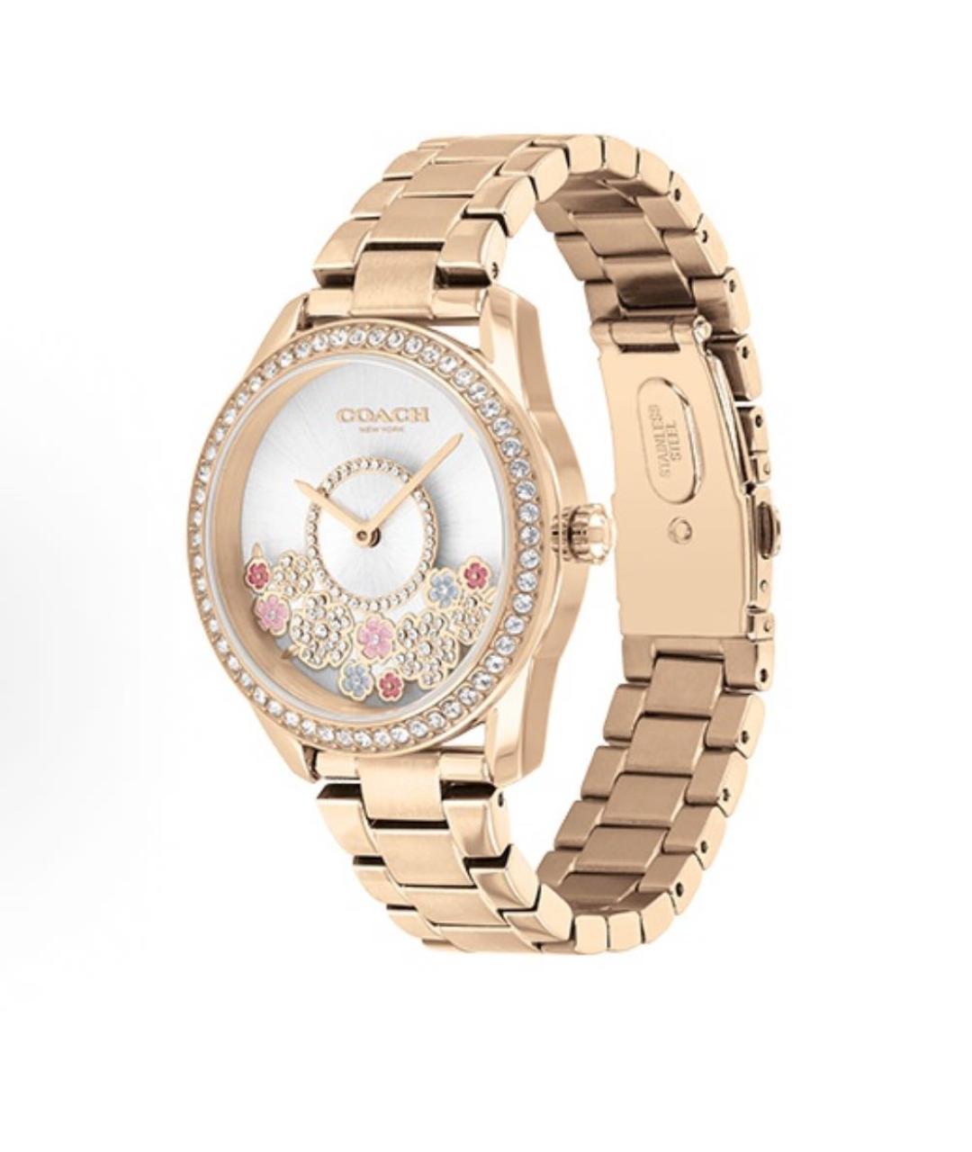COACH Золотые стальные часы, фото 2