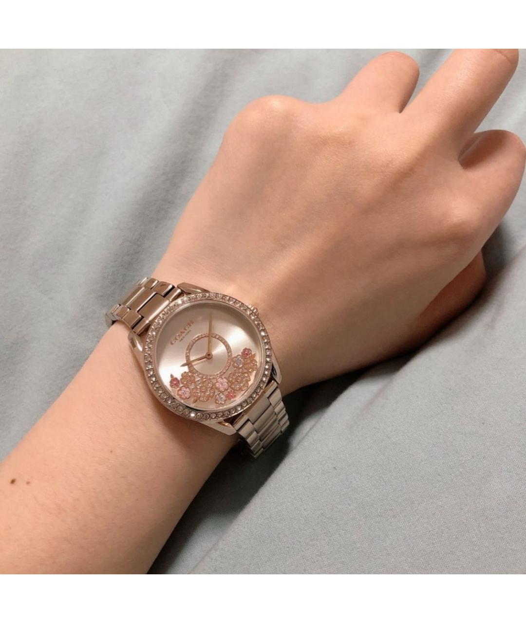 COACH Золотые стальные часы, фото 5