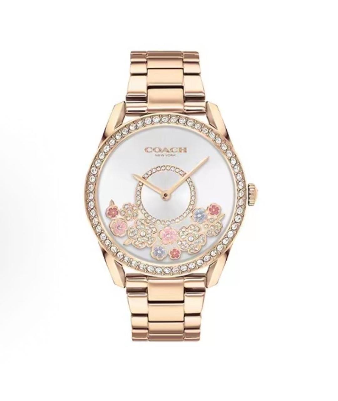 COACH Золотые стальные часы, фото 8