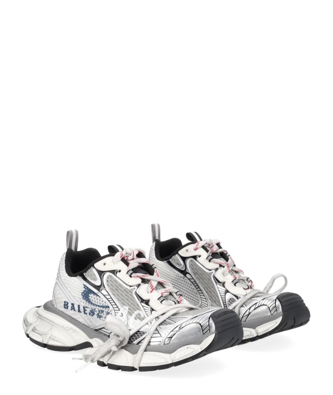 BALENCIAGA Белые низкие кроссовки / кеды, фото 2