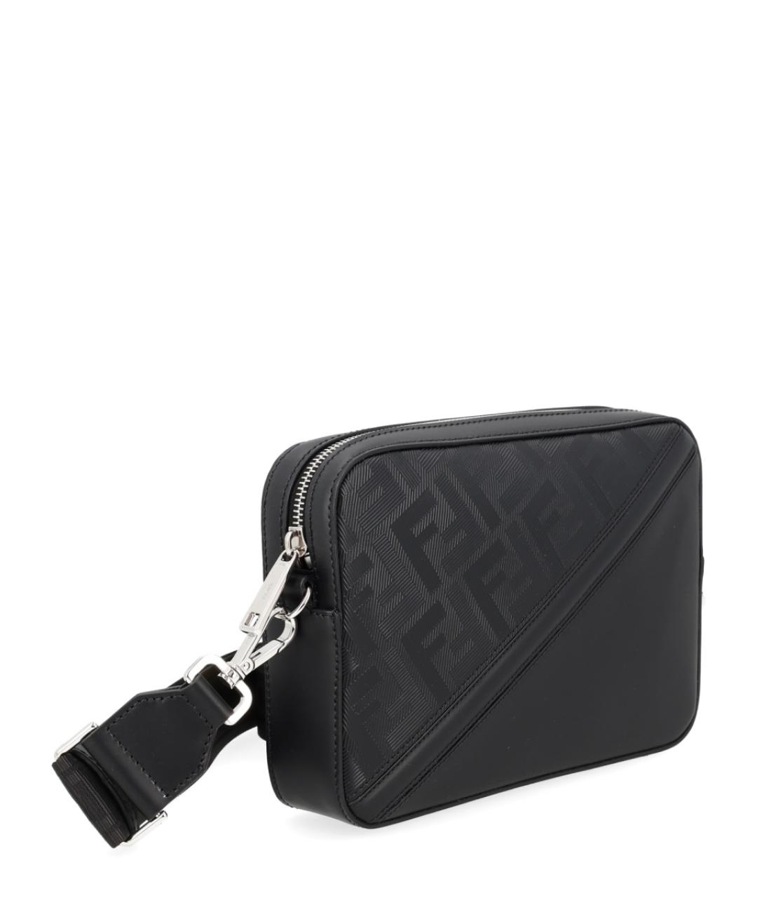 FENDI Черная синтетическая сумка на плечо, фото 3