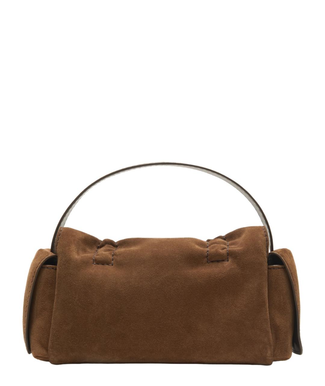 ACNE STUDIOS Коричневая замшевая сумка через плечо, фото 2