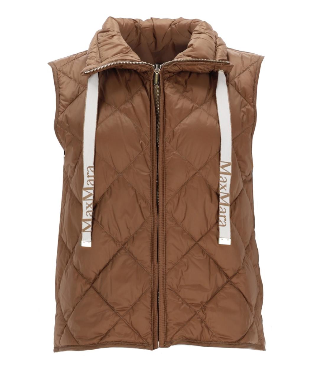'S MAX MARA Коричневый полиамидовый жилет, фото 1