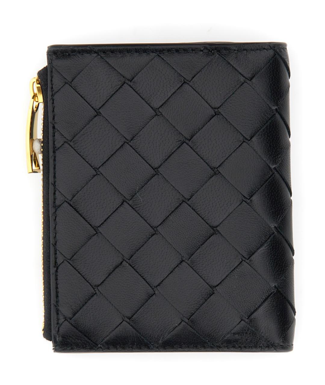 BOTTEGA VENETA Черный кожаный кошелек, фото 2