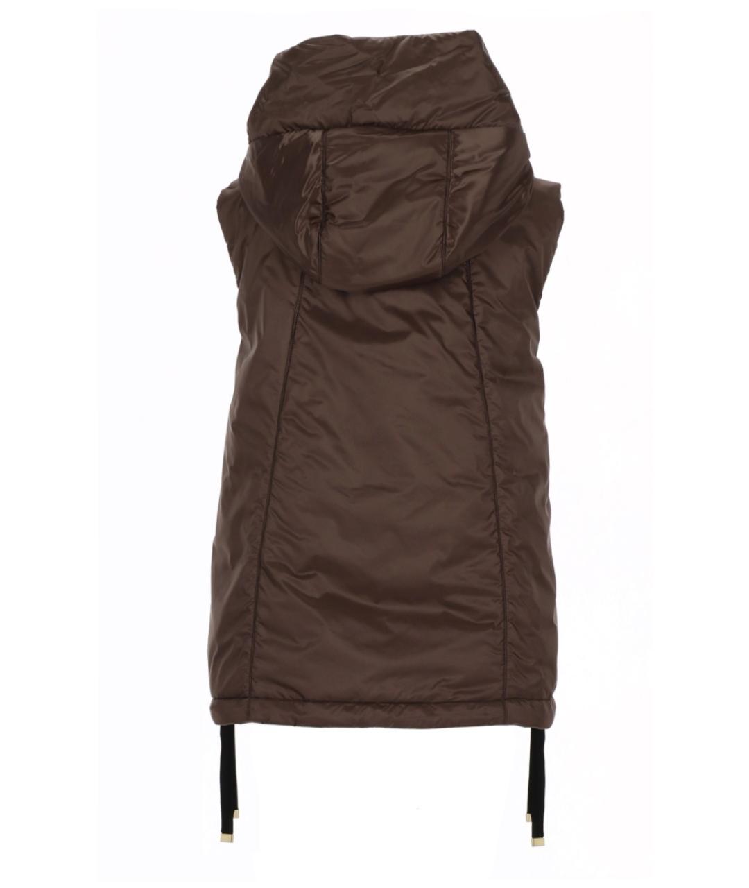 'S MAX MARA Коричневый полиэстеровый жилет, фото 2